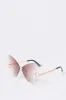 Rimless Butterfly Sunglasses sold by Urban Planet