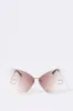Rimless Butterfly Sunglasses sold by Urban Planet