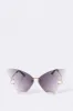 Rimless Butterfly Sunglasses sold by Urban Planet
