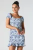 Minirobe fleurie smockée au dos sold by Urban Planet