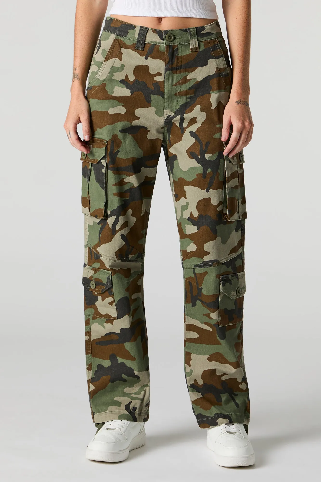 Tie Hem Straight Leg Cargo Pant sold by Urban Planet product image thumbnail 2