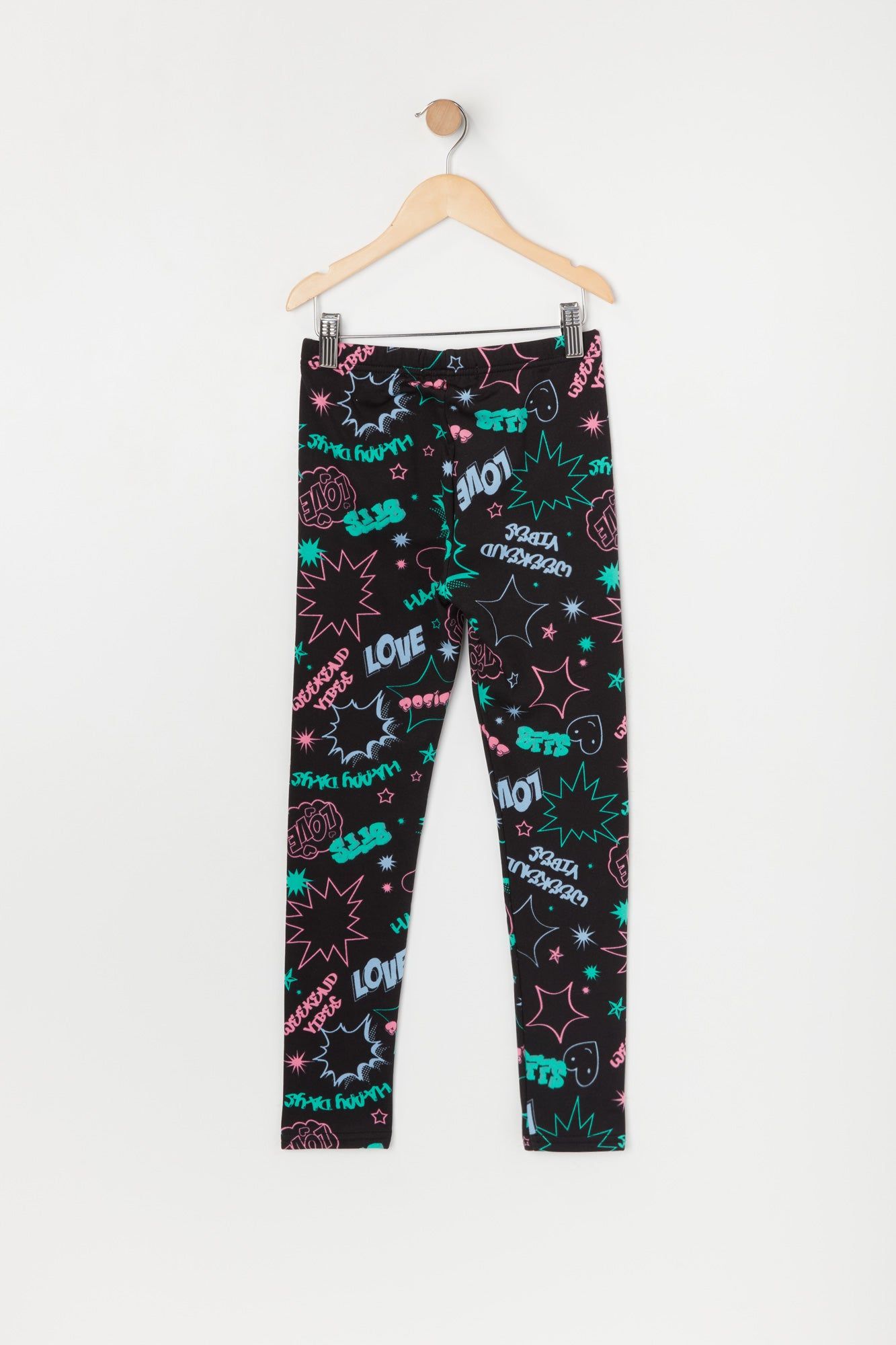 Girls Graffiti Print Fleece Legging sold by Urban Planet product image thumbnail 2
