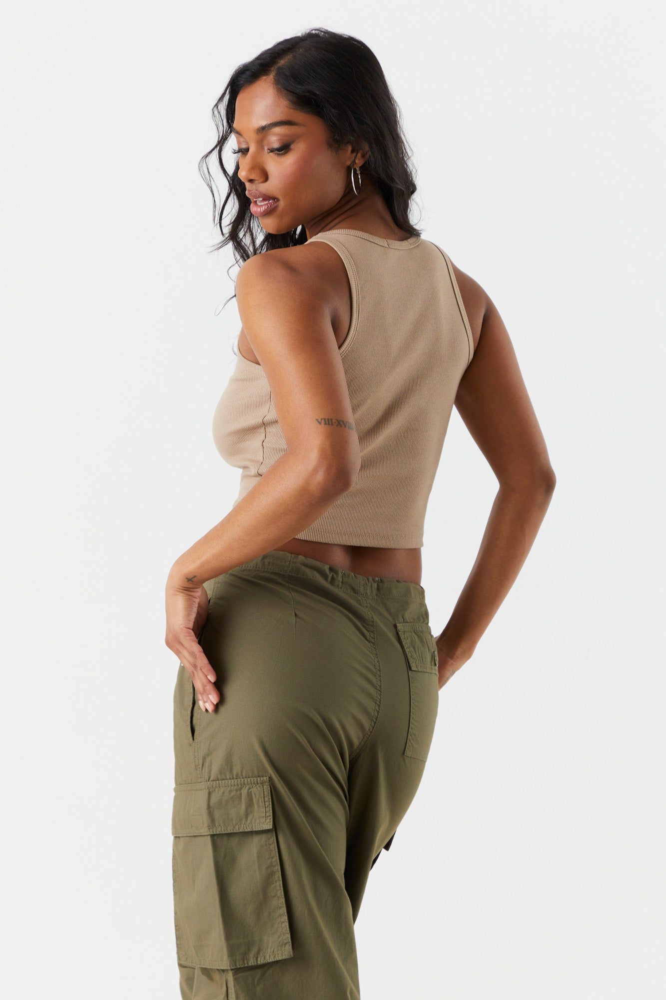 Débardeur côtelé basique à col montant sold by Urban Planet product image thumbnail 2