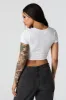 Ribbed Corset Short Sleeve Crop Top sold by Urban Planet