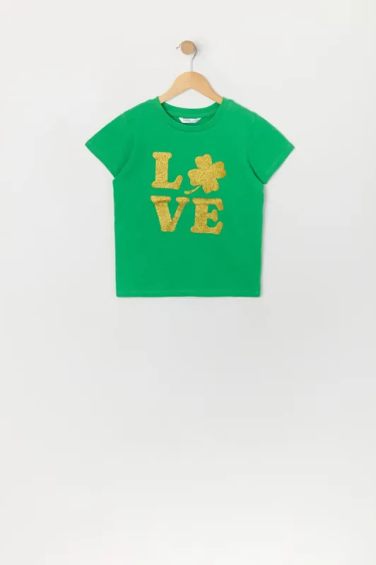 Girls St Patrick's Day Love Graphic T-Shirt sold by Urban Planet