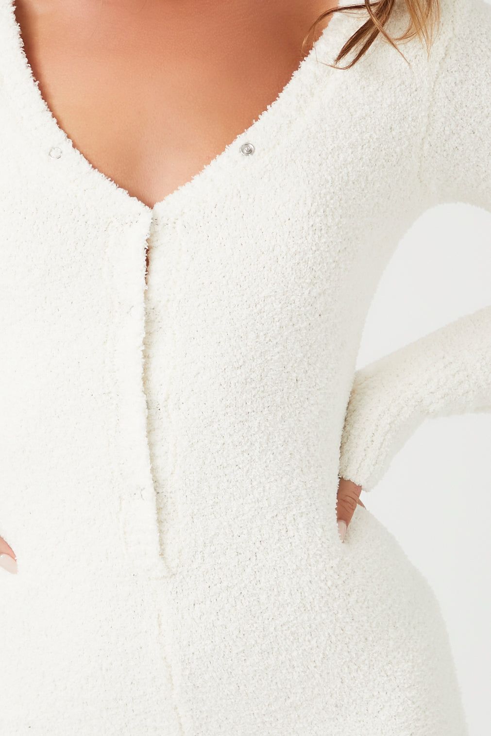 Plush Pajama Romper sold by Urban Planet product image thumbnail 3