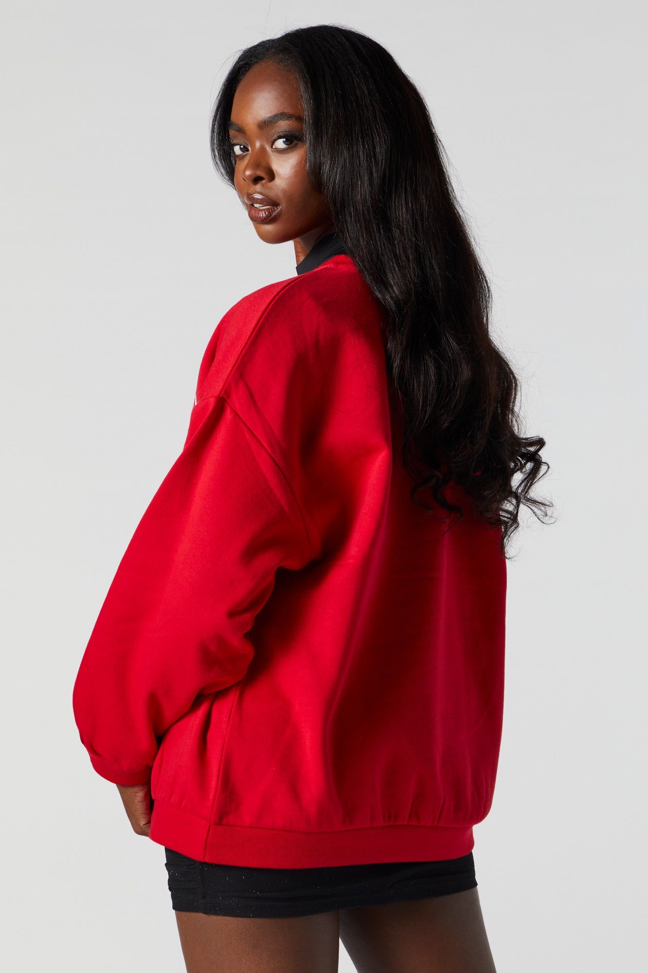 Mickey Xmas Graphic Fleece Sweatshirt sold by Urban Planet product image thumbnail 4