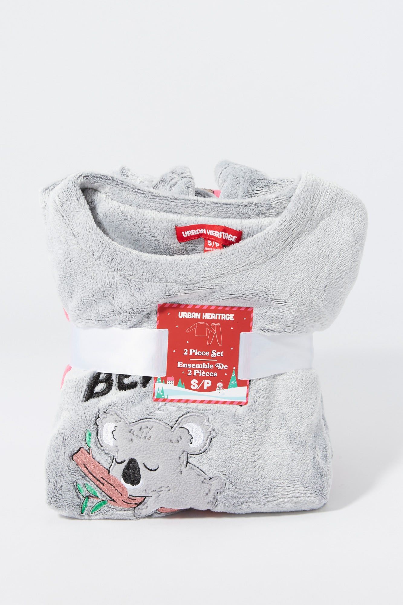 Koala Bearly Awake 2 Piece Plush Pajama Set sold by Urban Planet product image thumbnail 2