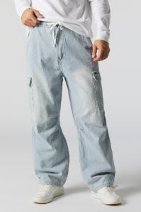 Denim Parachute Cargo Pant sold by Urban Planet