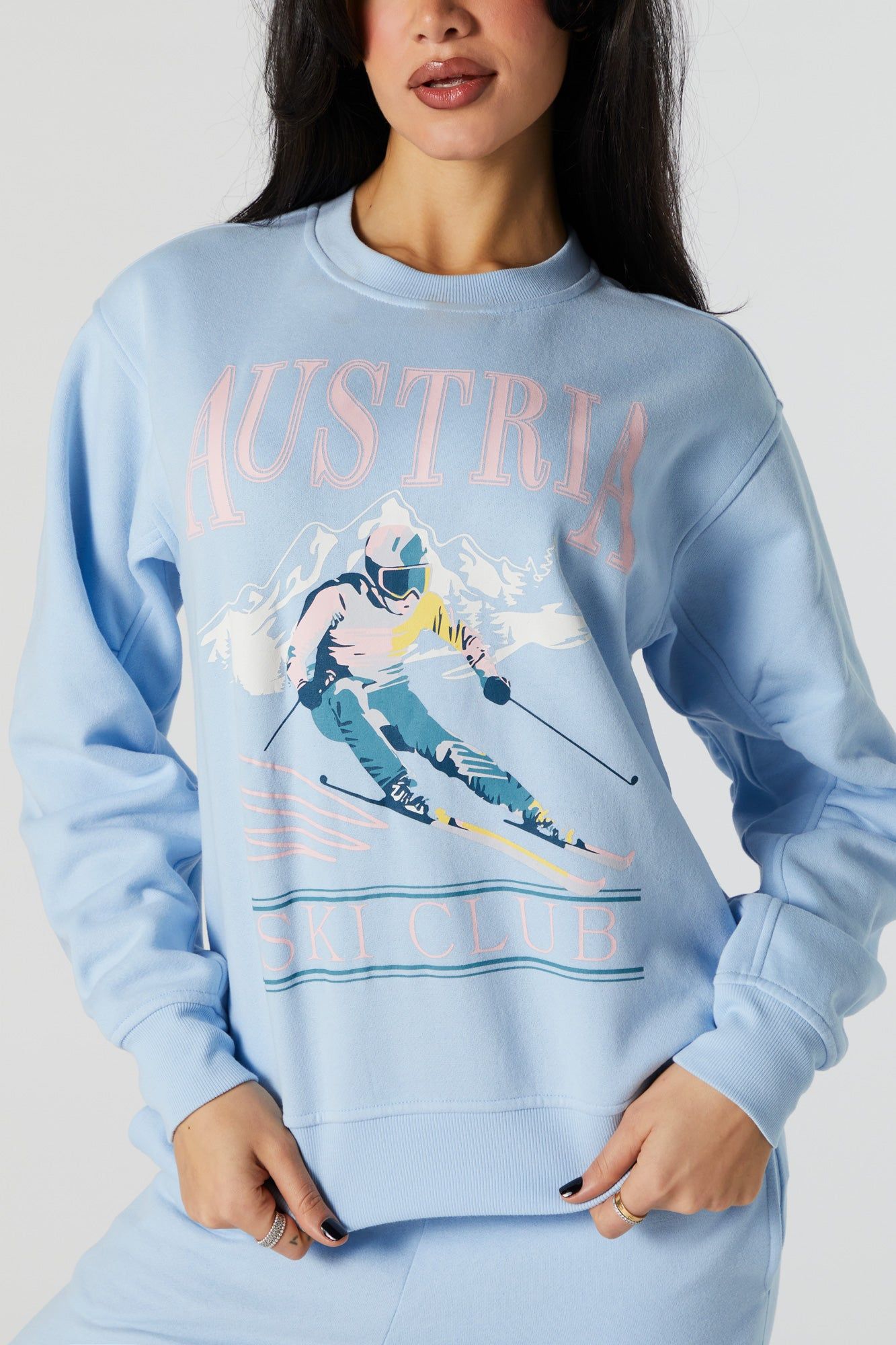 Austria Graphic Fleece Sweatshirt sold by Urban Planet product image thumbnail 4