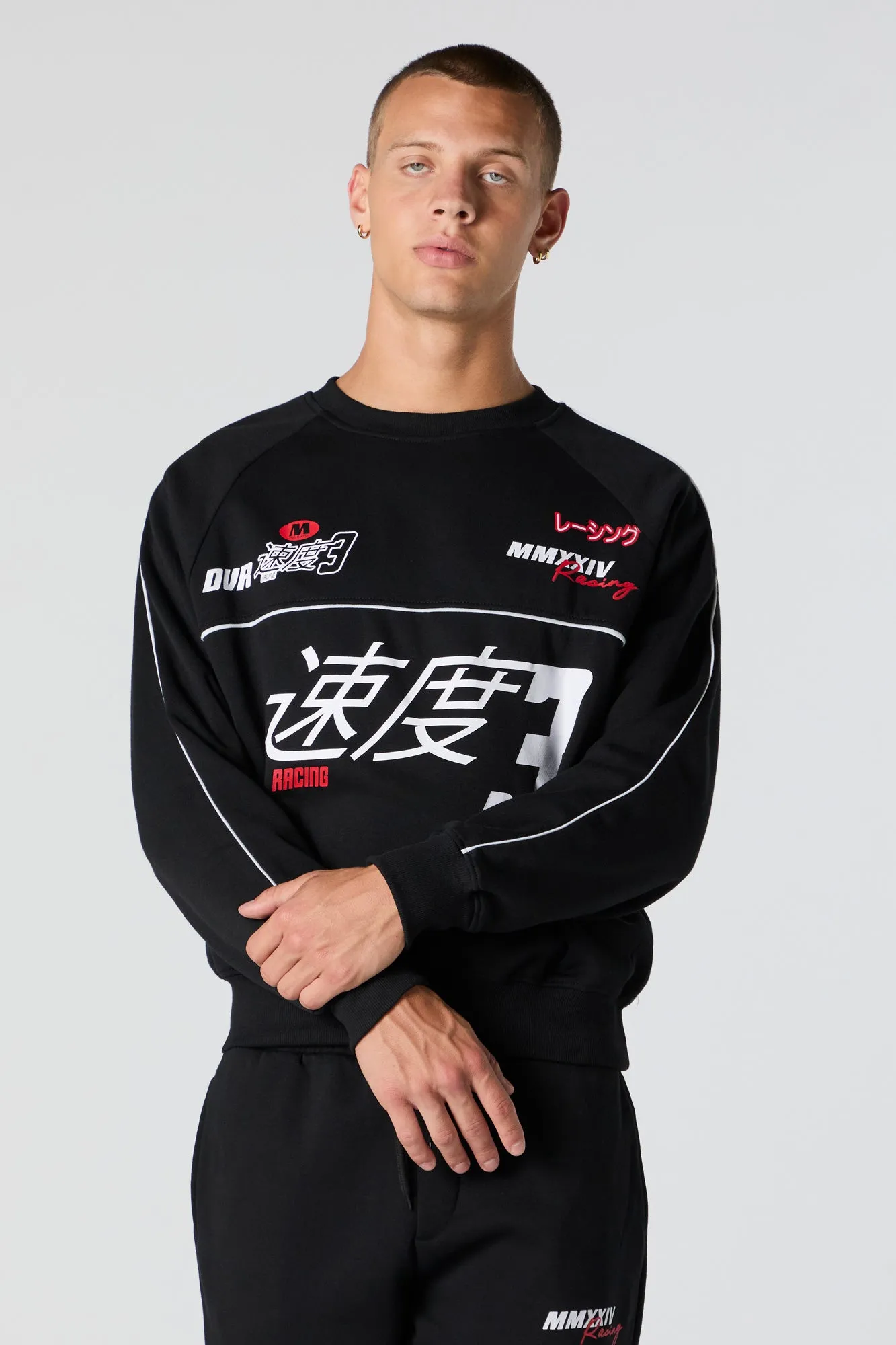 Performance Graphic Fleece Sweatshirt sold by Urban Planet product image thumbnail 4