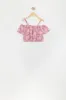 Girls Leaf  Print Flounce Off Shoulder Top sold by Urban Planet