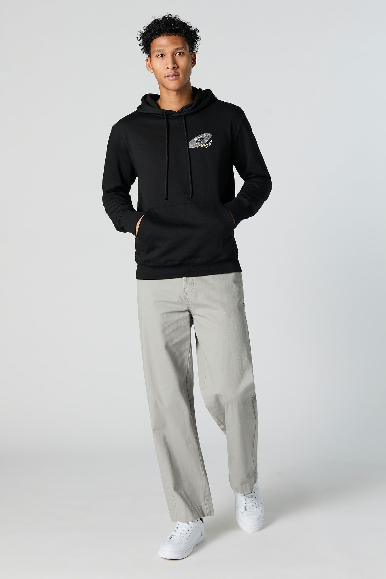 Brooklyn Vinyl Graphic Fleece Hoodie sold by Urban Planet product image thumbnail 3