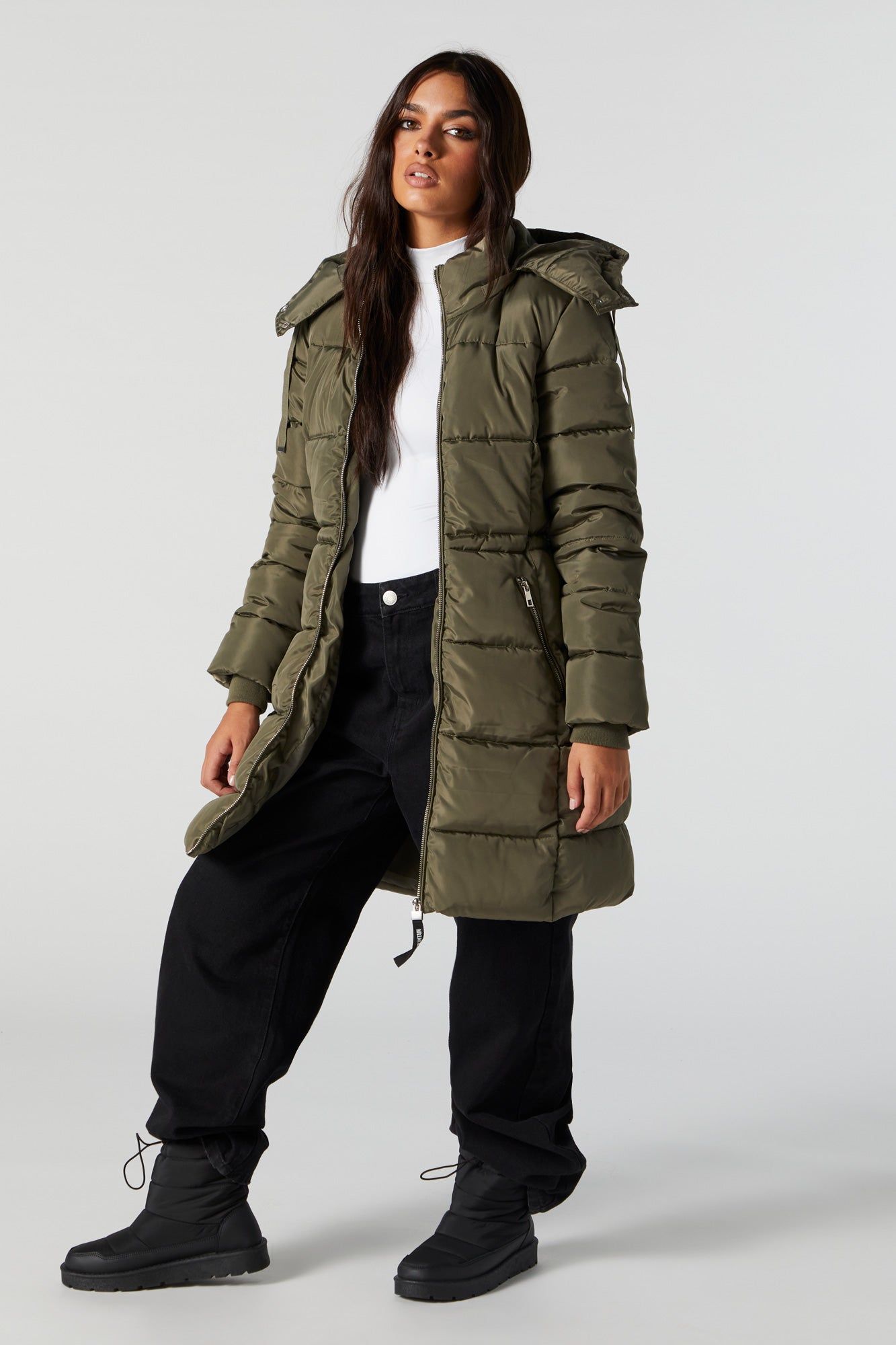 Blouson bouffant long à capuchon sold by Urban Planet product image thumbnail 5