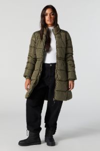 Blouson bouffant long à capuchon sold by Urban Planet