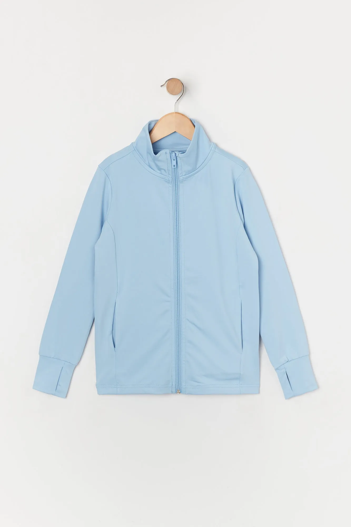 Blouson Active avec fermeture à glissière pour fille bleu sold by Urban Planet