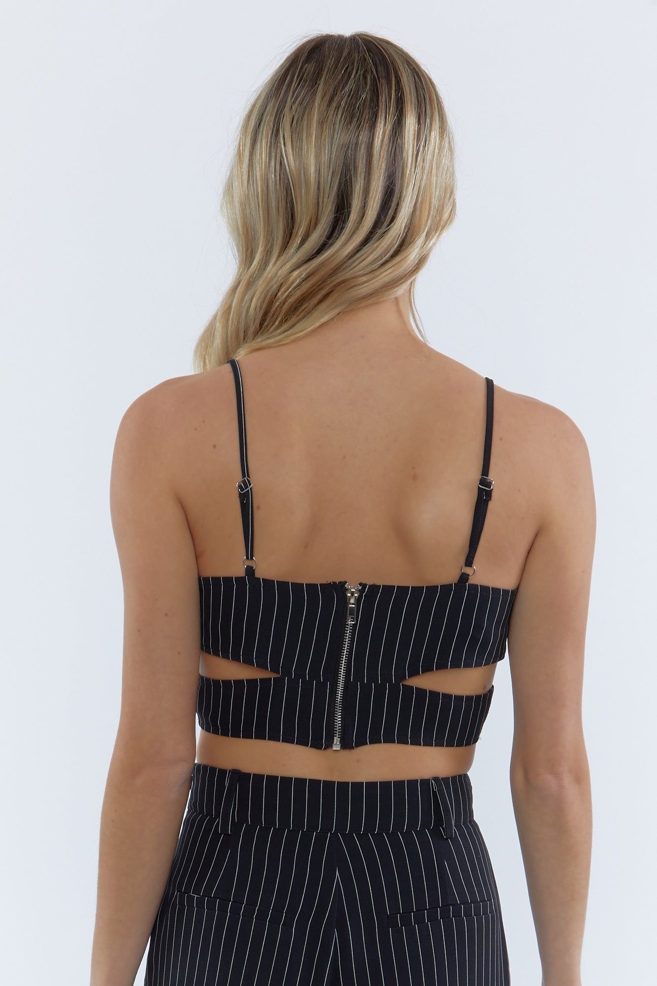 Haut court rayé avec découpes sold by Urban Planet product image thumbnail 2