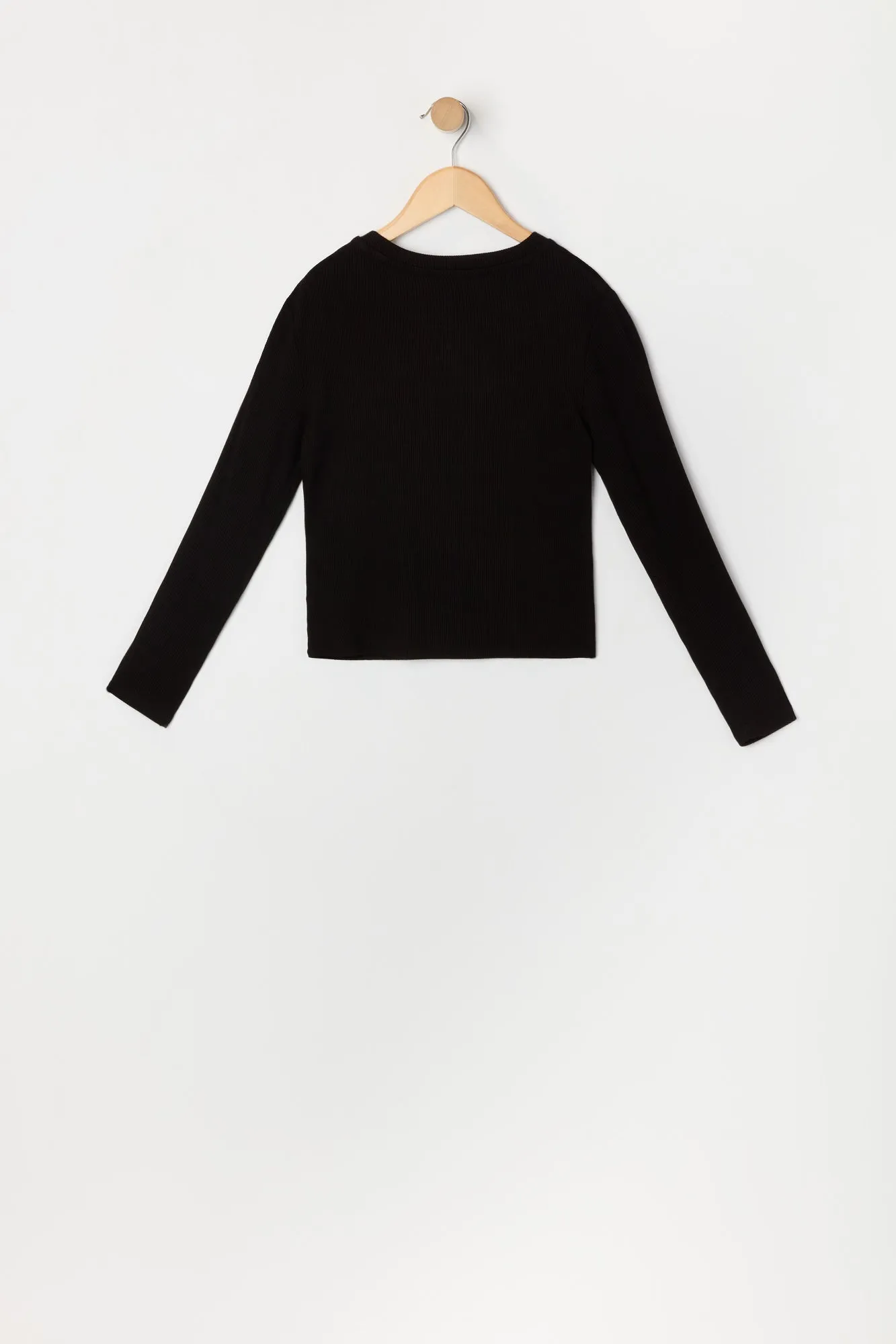Girls Rhinestone Cherry Long Sleeve Top sold by Urban Planet product image thumbnail 2