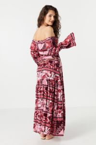 Floral Print Slit Flare Maxi Skirt sold by Urban Planet