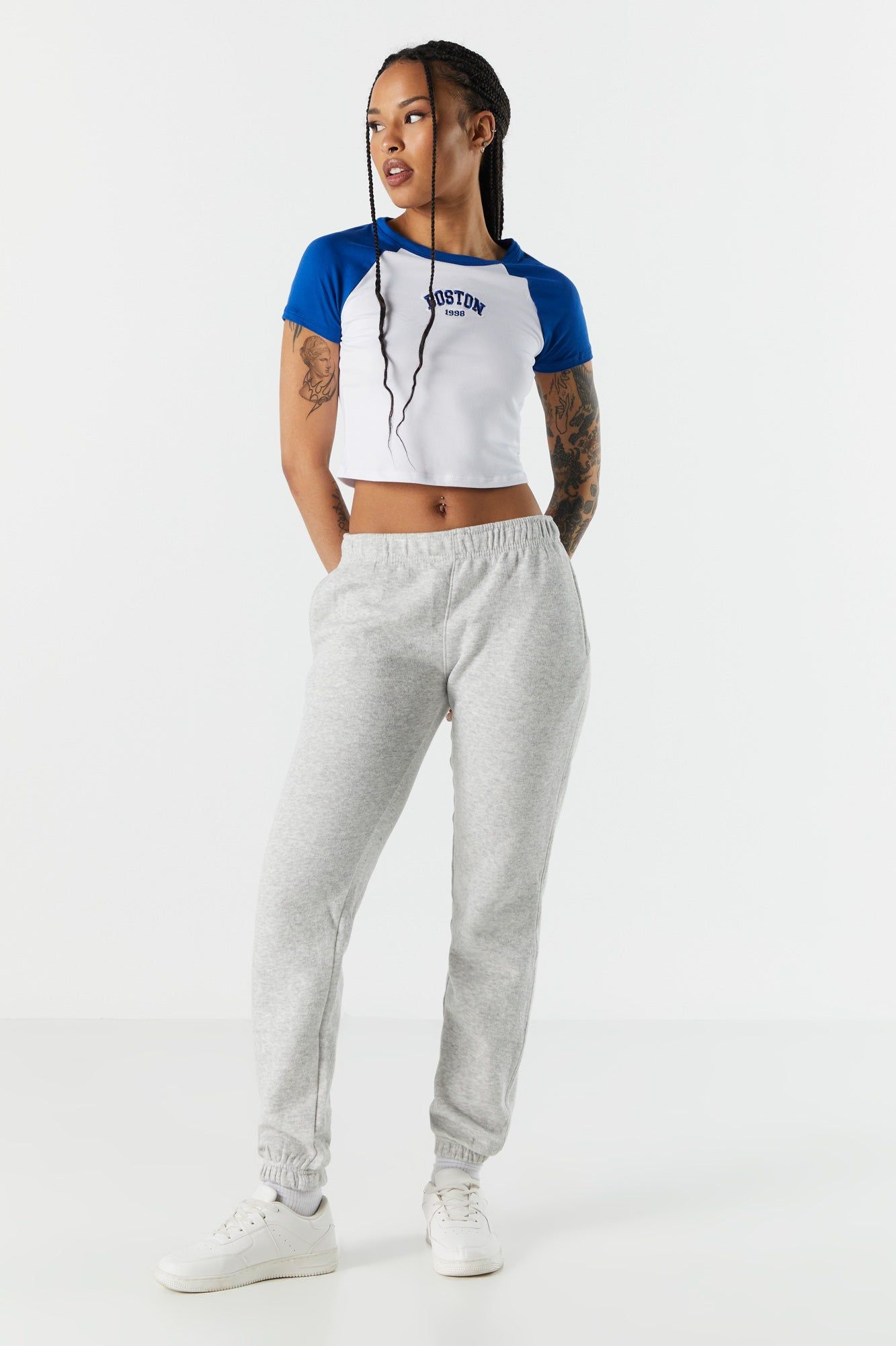 T-shirt raglan court à imprimé Chicago sold by Urban Planet product image thumbnail 6