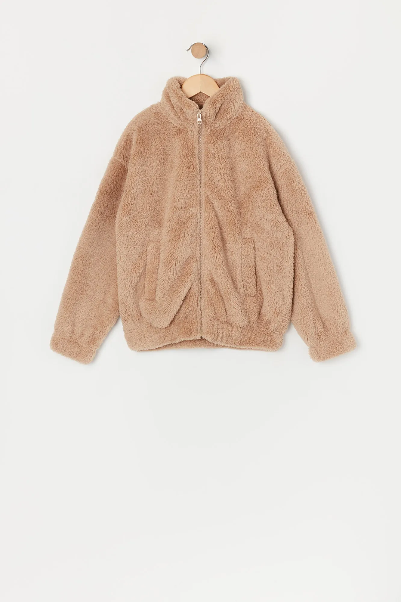 Blouson aviateur en peluche Coloré pour fille sold by Urban Planet