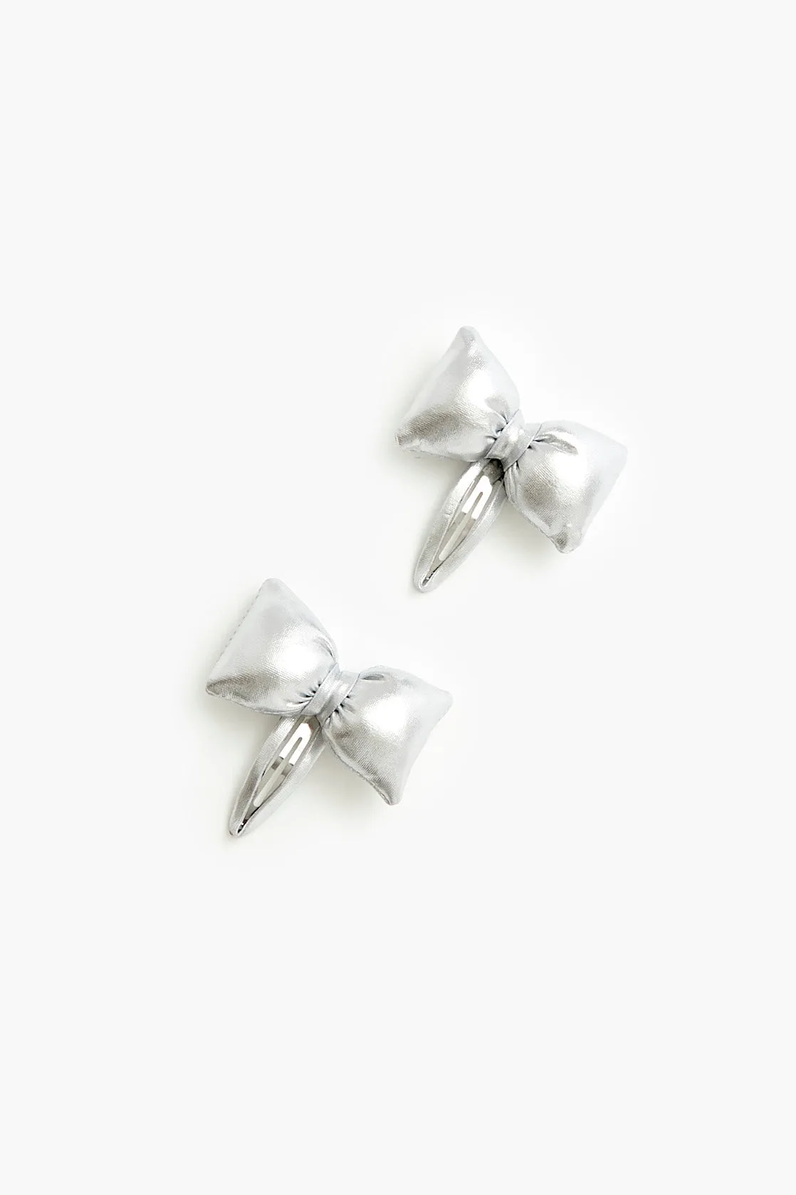 Metallic Bow Hair Clip Set sold by Urban Planet