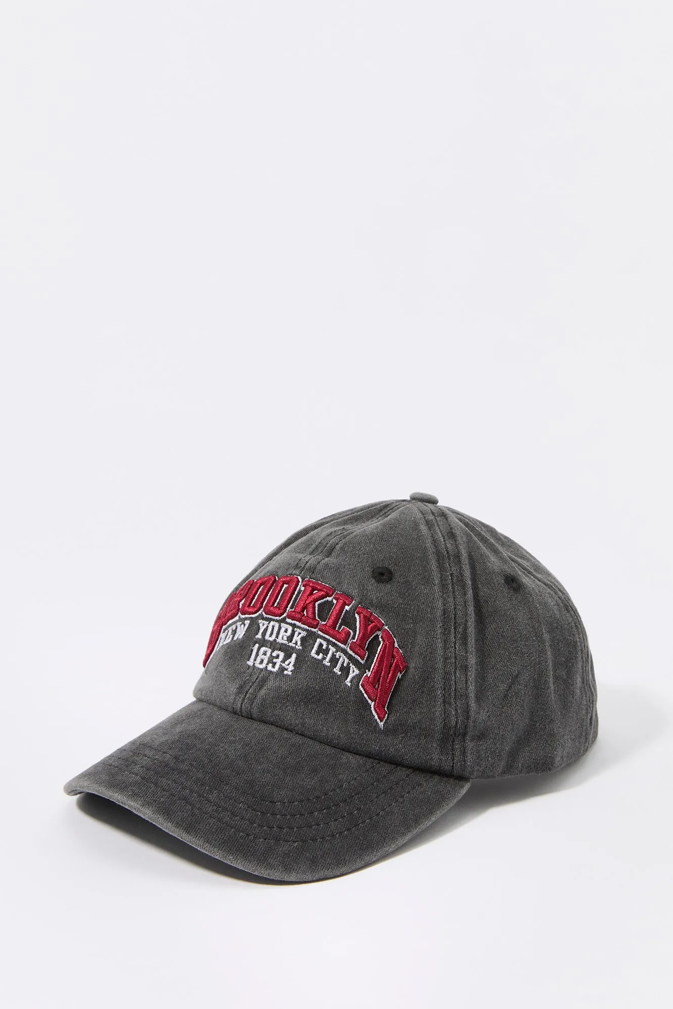 Brooklyn Embroidered Washed Baseball Hat sold by Urban Planet product image thumbnail 2