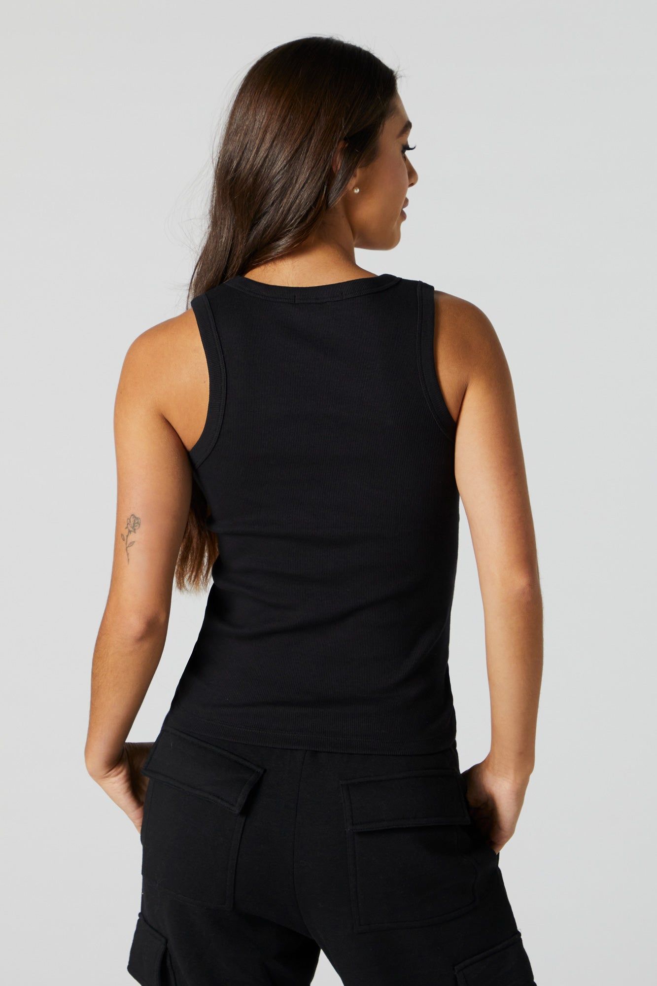Ribbed Scoop Neck Tank sold by Urban Planet product image thumbnail 5