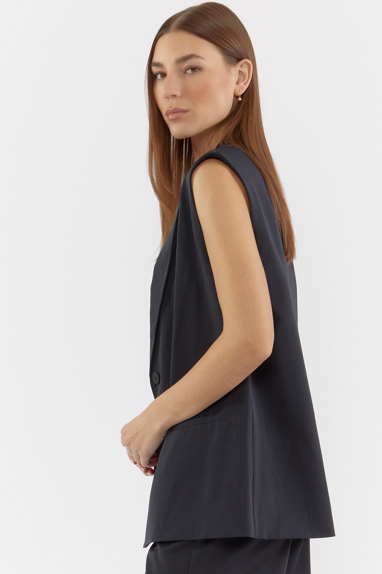 Collared Vest sold by Urban Planet product image thumbnail 3