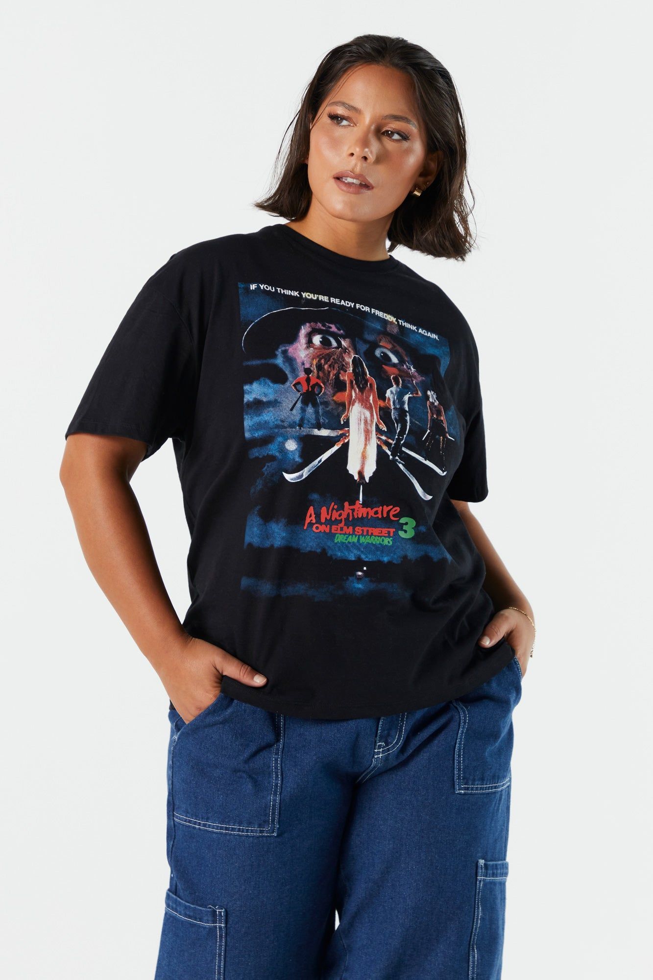 Nightmare On Elm Street Graphic Boyfriend T-Shirt sold by Urban Planet product image thumbnail 2