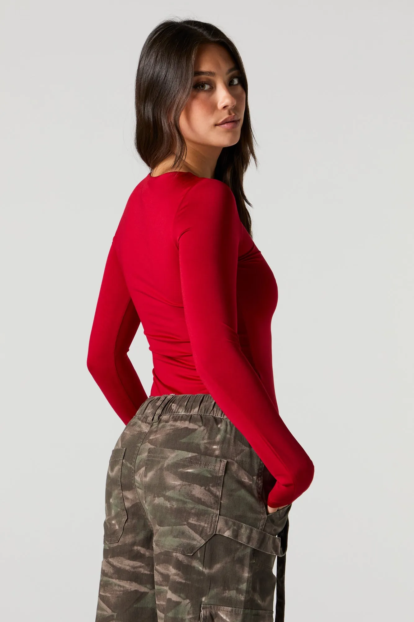 Contour Crewneck Long Sleeve Bodysuit sold by Urban Planet product image thumbnail 4