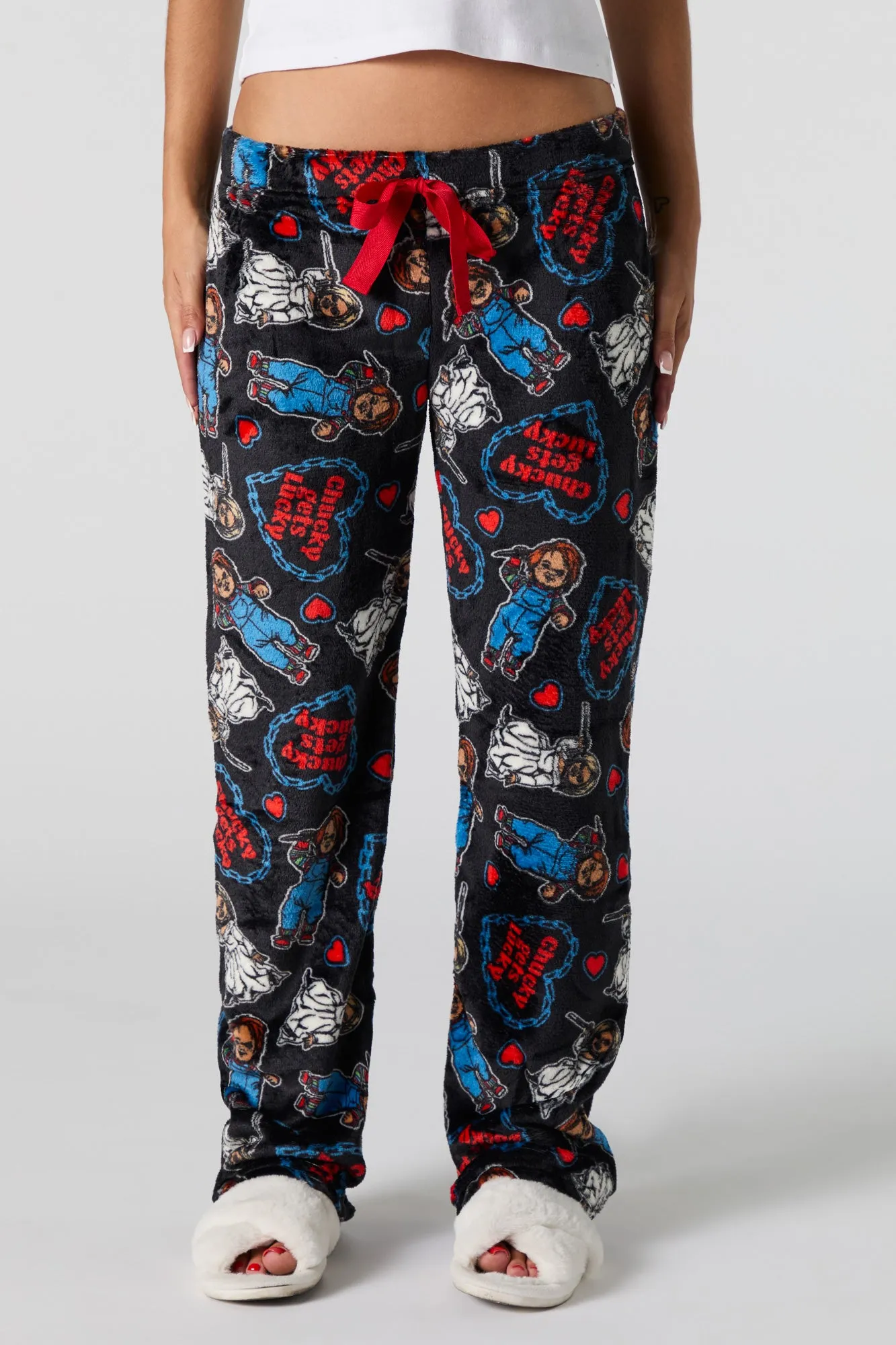 Pantalon de pyjama en peluche imprimé sold by Urban Planet product image thumbnail 5