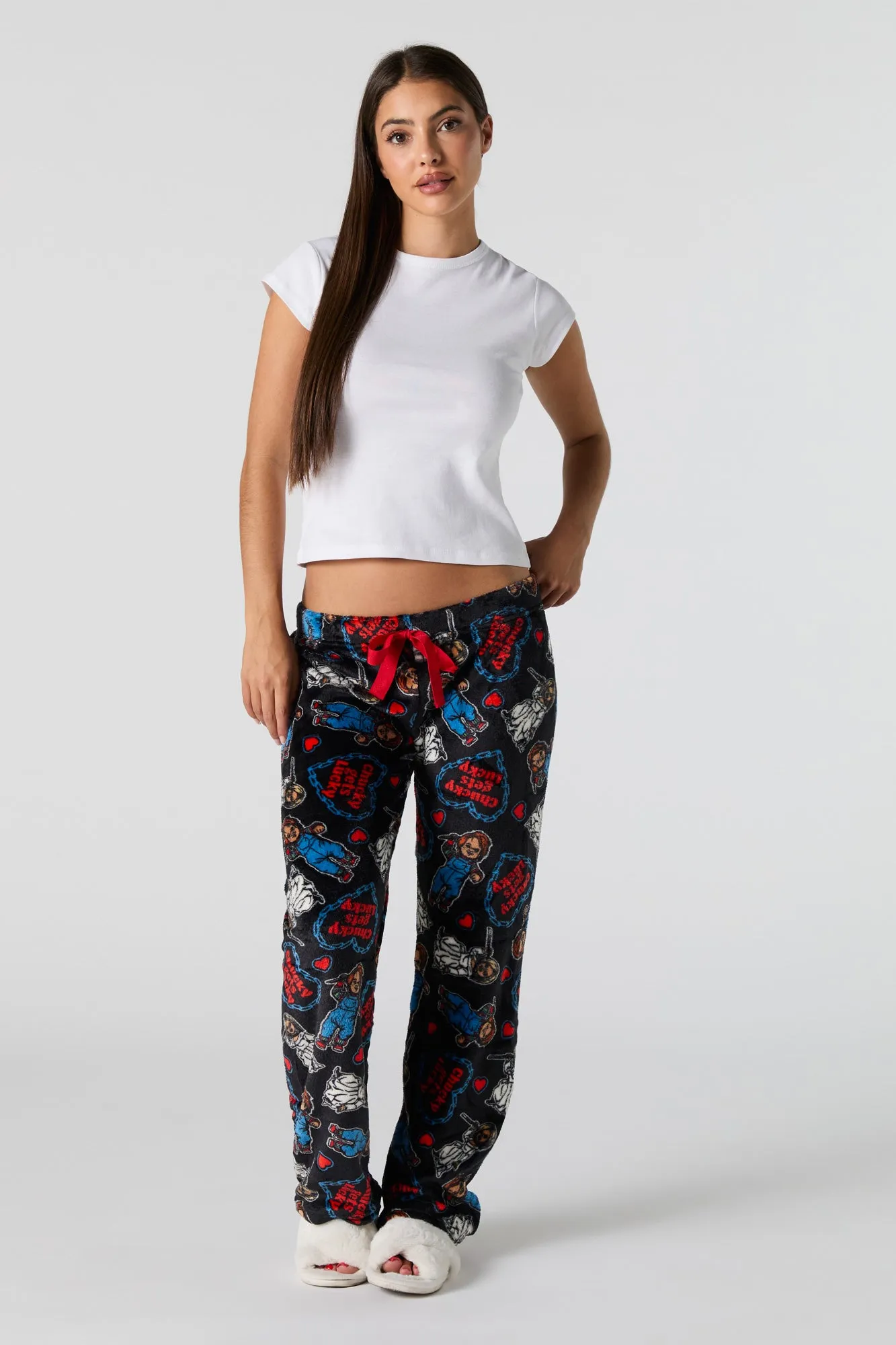 Pantalon de pyjama en peluche imprimé sold by Urban Planet product image thumbnail 4