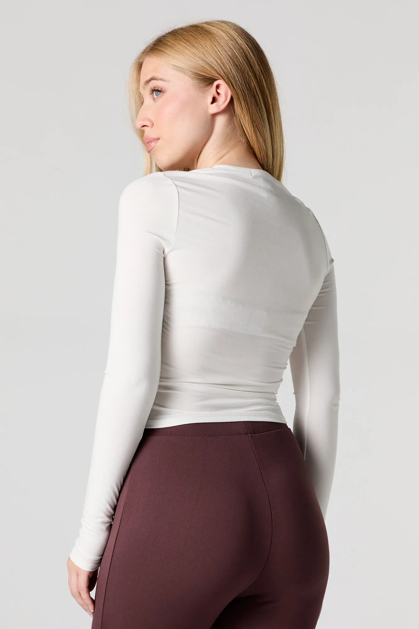 Haut boutonné cintré à manches longues sold by Urban Planet product image thumbnail 2