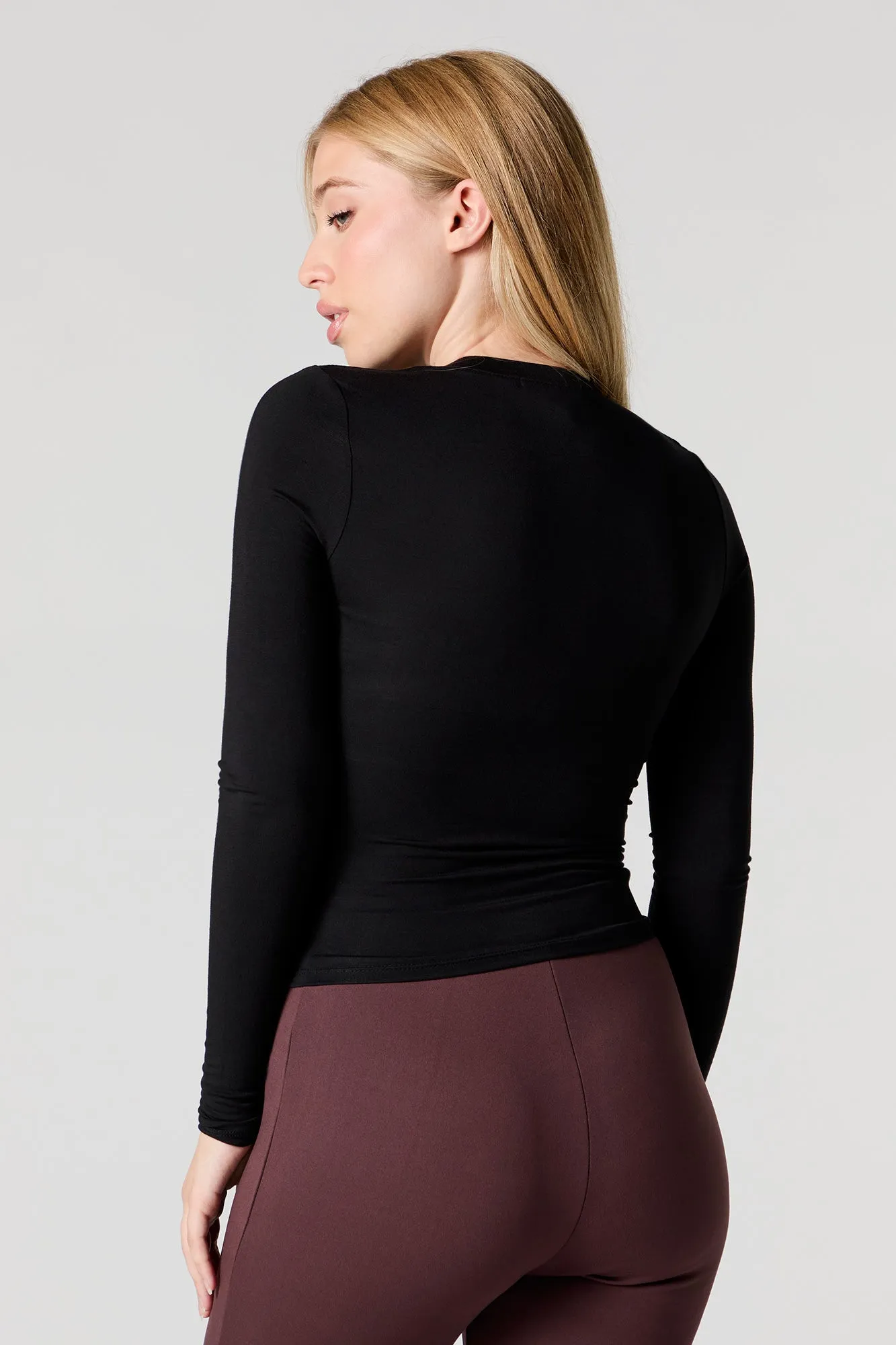 Haut boutonné cintré à manches longues sold by Urban Planet product image thumbnail 5