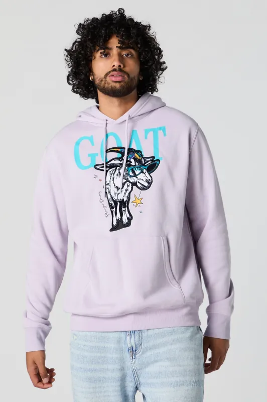 GOAT Embroidered Fleece Hoodie sold by Urban Planet