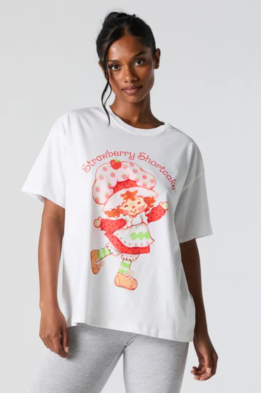 Strawberry Shortcake Graphic Boyfriend T-Shirt sold by Urban Planet