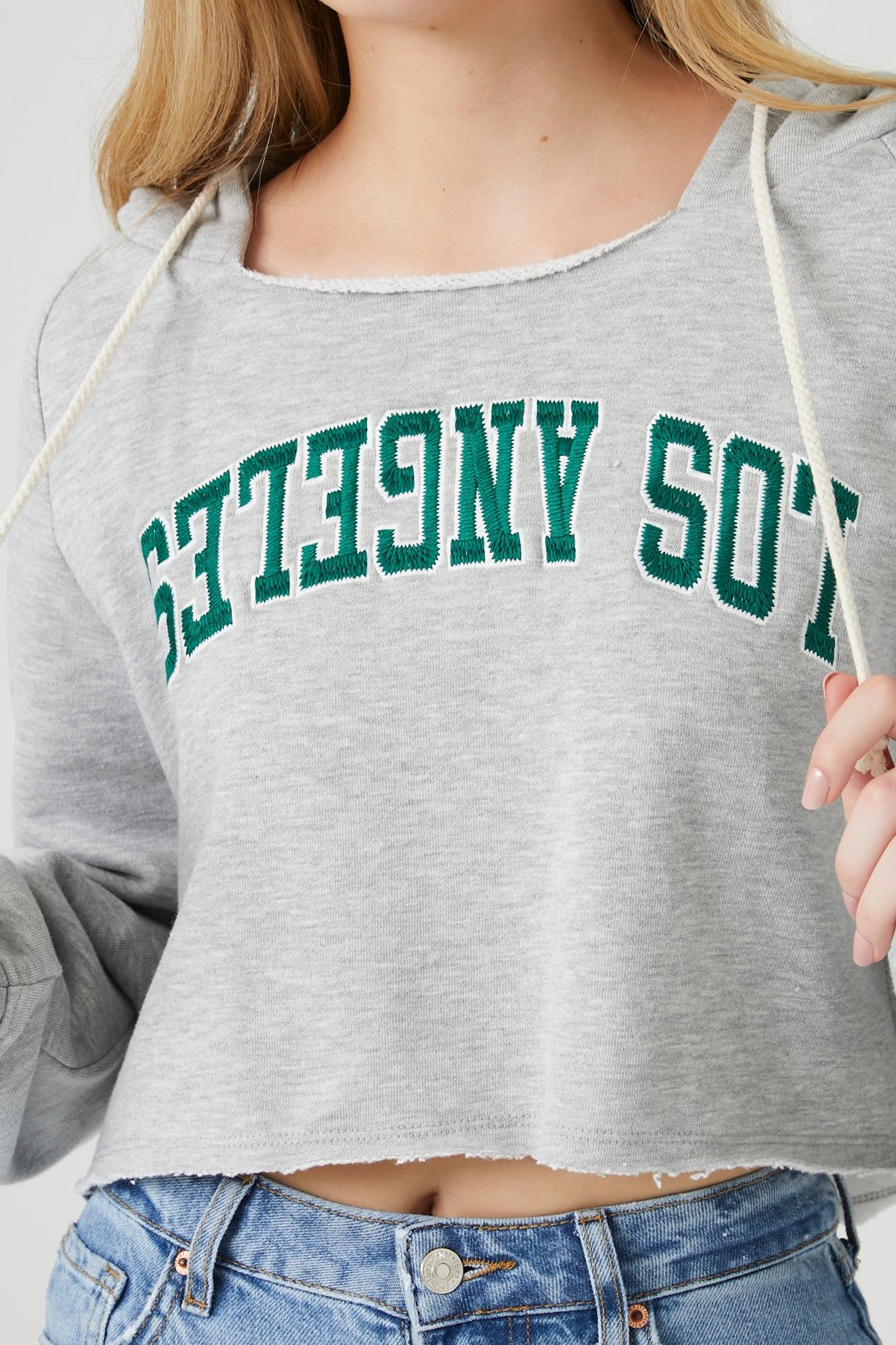 Haut à capuchon avec motif brodé Los Angeles sold by Urban Planet product image thumbnail 5