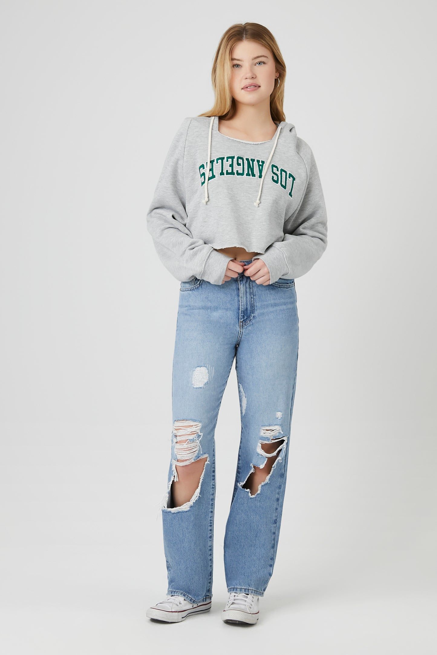 Haut à capuchon avec motif brodé Los Angeles sold by Urban Planet product image thumbnail 4