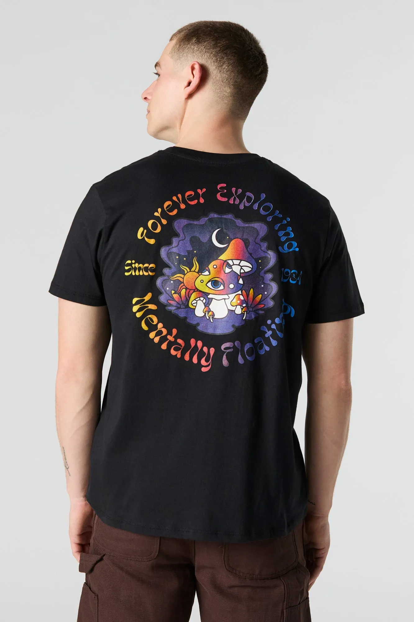 Mentally Floating Graphic T-Shirt sold by Urban Planet product image thumbnail 3