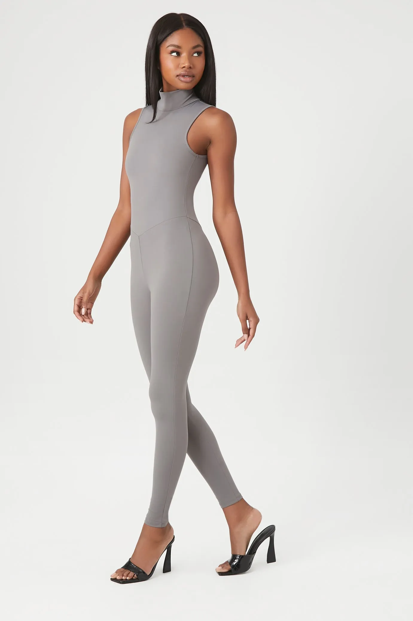 Contour Mock Neck Jumpsuit sold by Urban Planet product image thumbnail 3