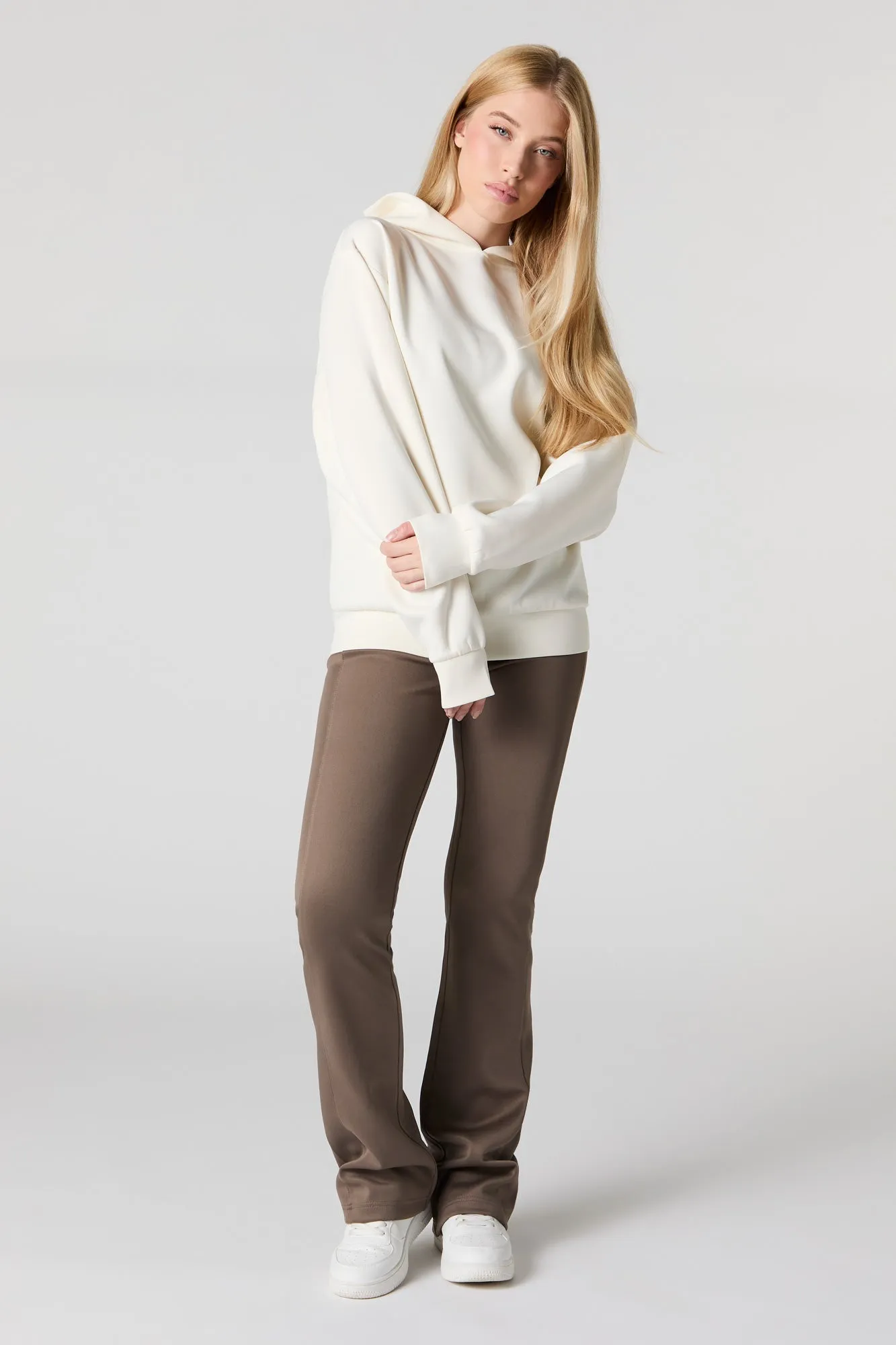 Haut surdimensionné à capuchon en tissu scuba sold by Urban Planet product image thumbnail 3