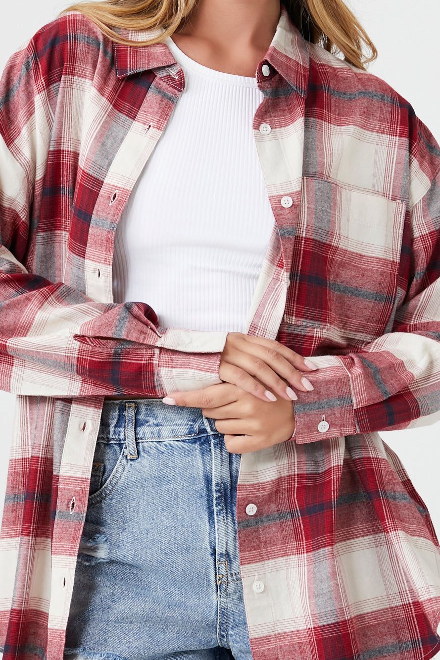 Plaid Button-Up Top sold by Urban Planet product image thumbnail 4
