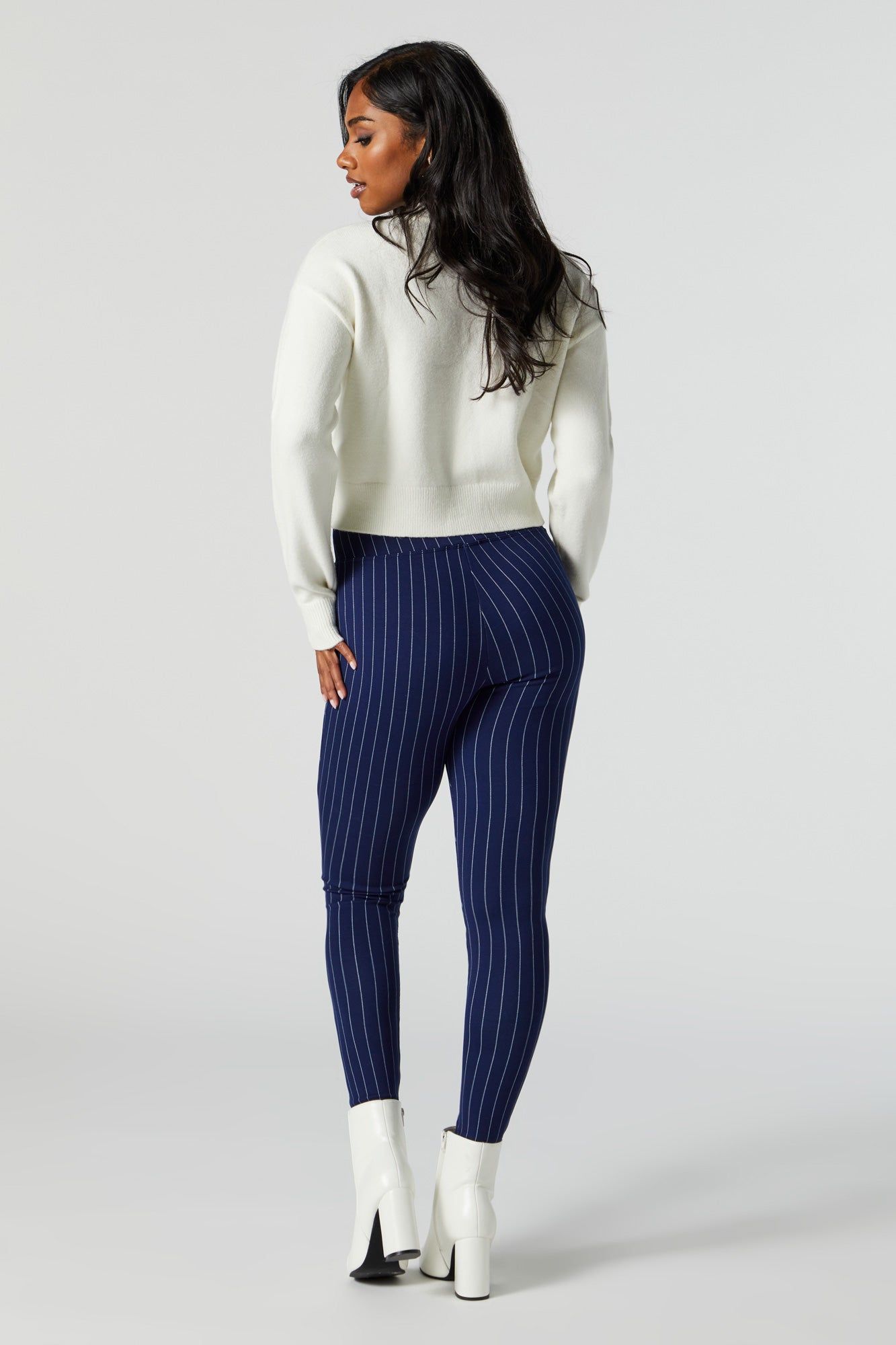 Pinstriped Zipper Pocket Legging sold by Urban Planet product image thumbnail 3
