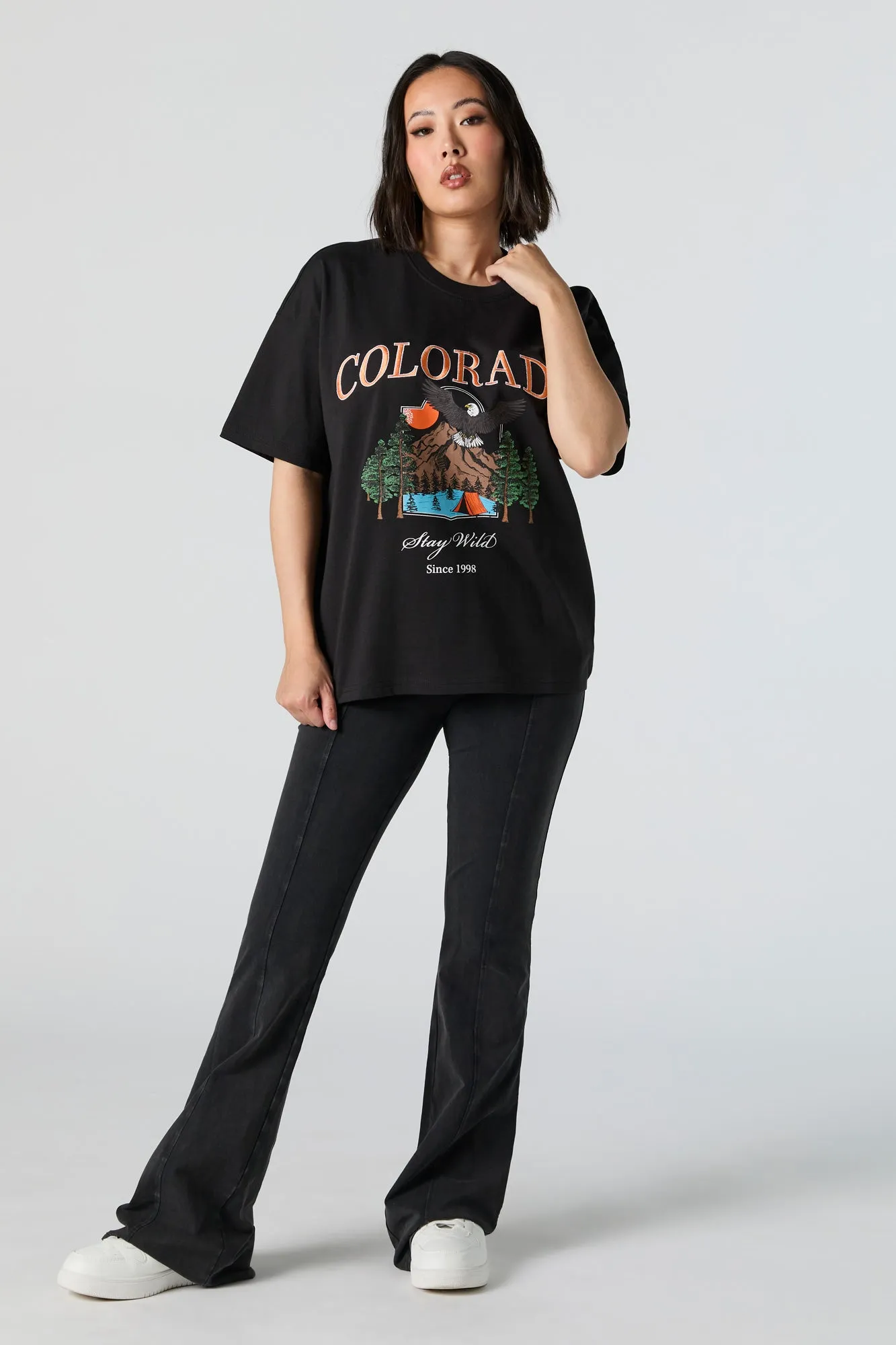 Colorado Embroidered Oversized T-Shirt sold by Urban Planet product image thumbnail 2
