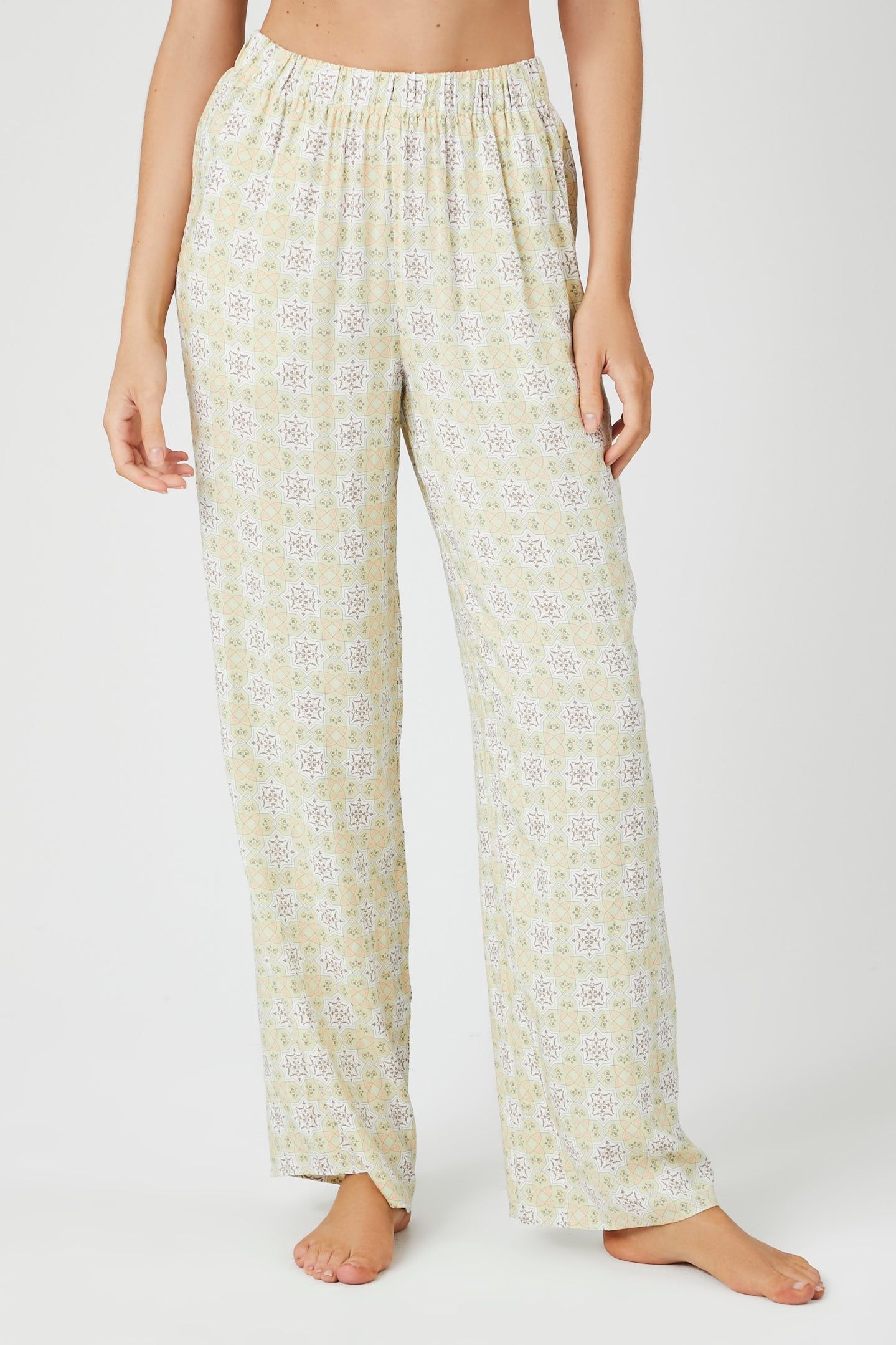 Geo Print Pajama Pant sold by Urban Planet product image thumbnail 2