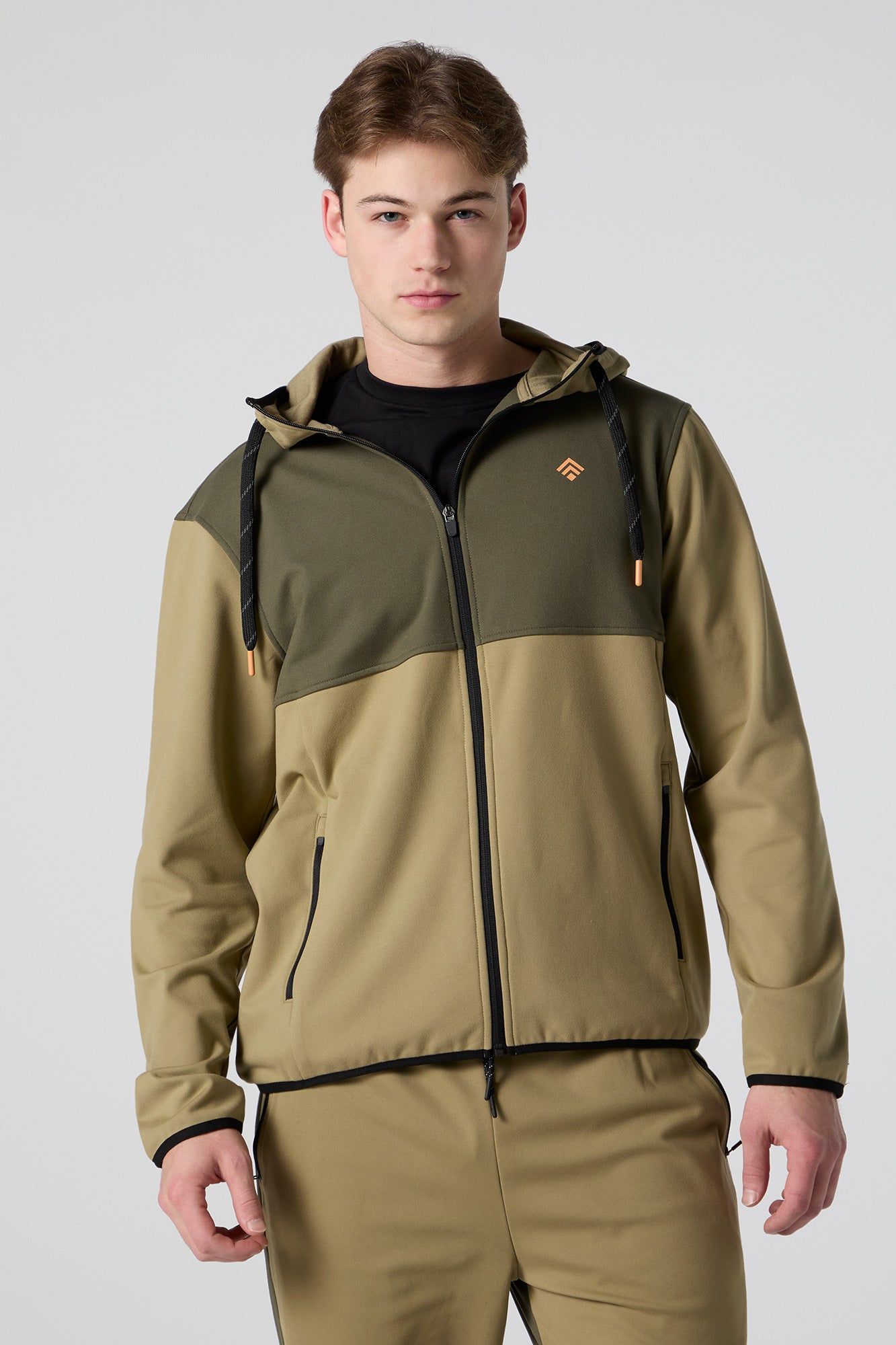 Active Colourblock Zip-Up Hoodie sold by Urban Planet