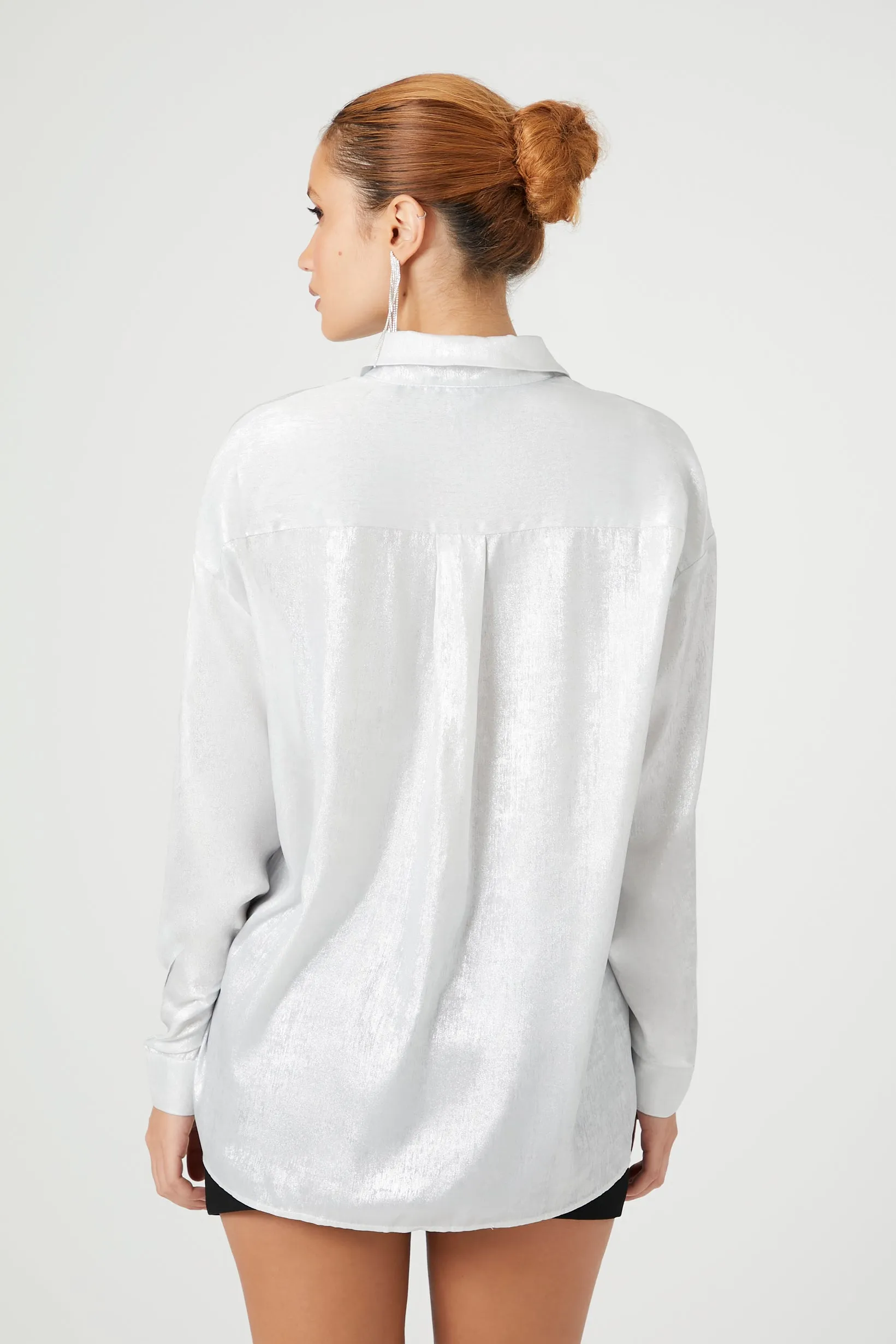 Haut boutonné métallisé sold by Urban Planet product image thumbnail 3