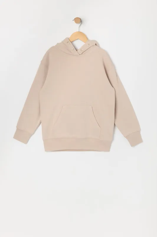 Girls Solid Fleece Boyfriend Hoodie sold by Urban Planet