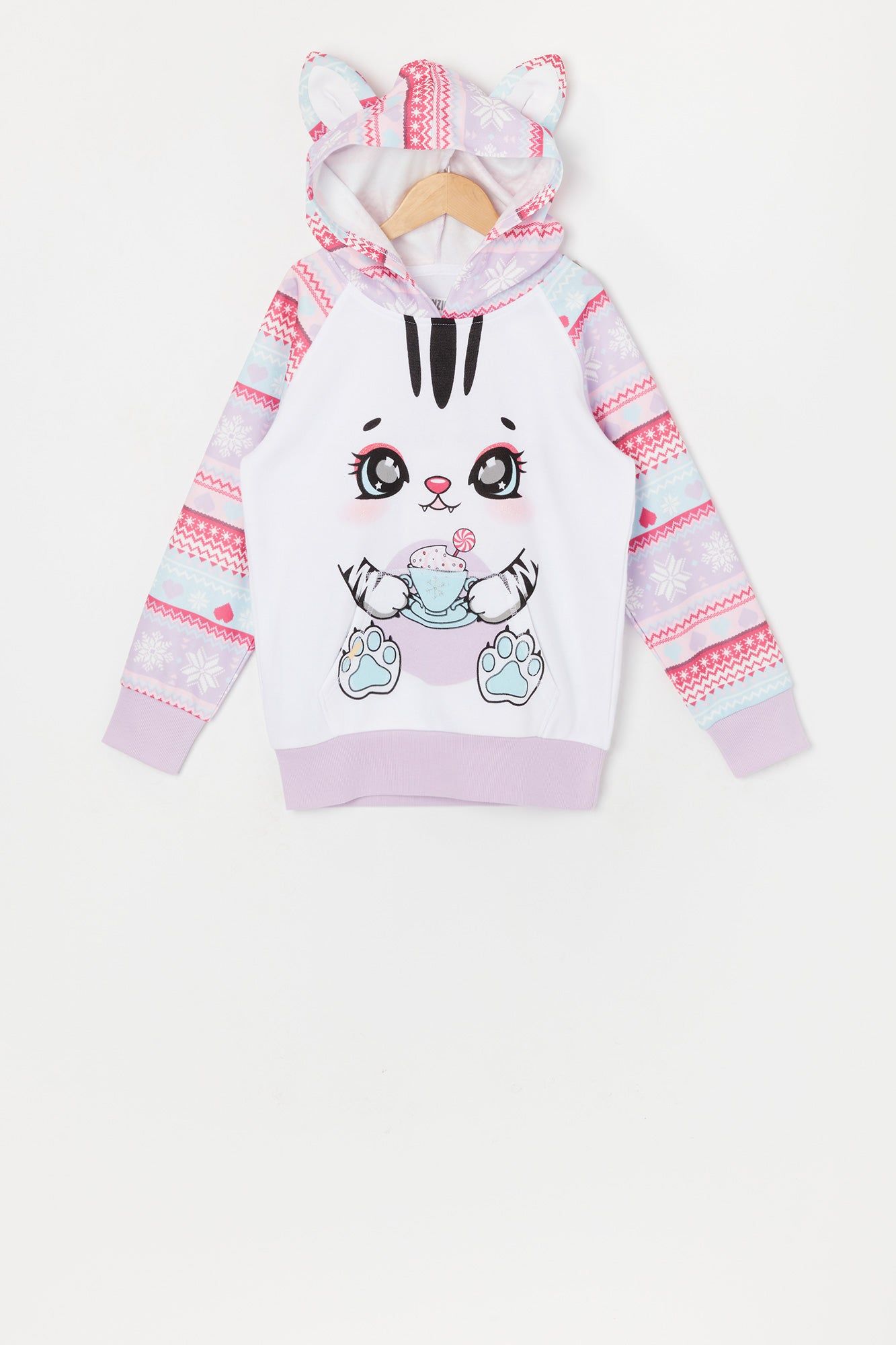 Girls Latte Kitten Character Hoodie sold by Urban Planet